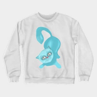 Blue cat Crewneck Sweatshirt